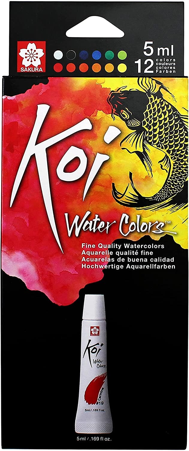 Koi watercolor set discount